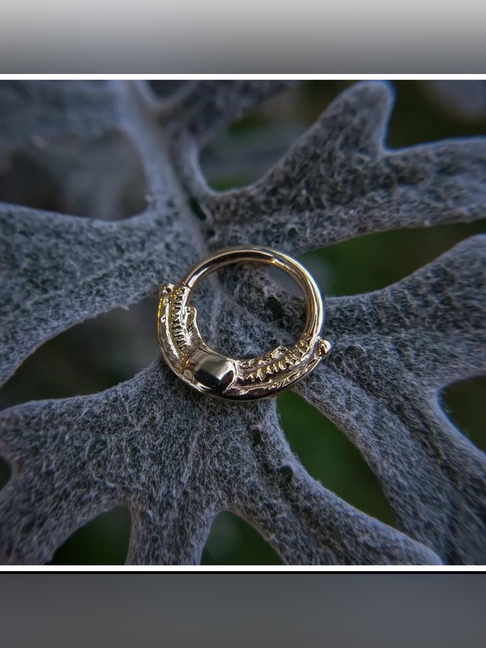 New, rare High Noon Handmade seam ring 5/16s in yellow gold 👀💛👀💛